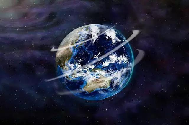 地球一刻也没有停下来,整个星球在宇宙中快速运动.