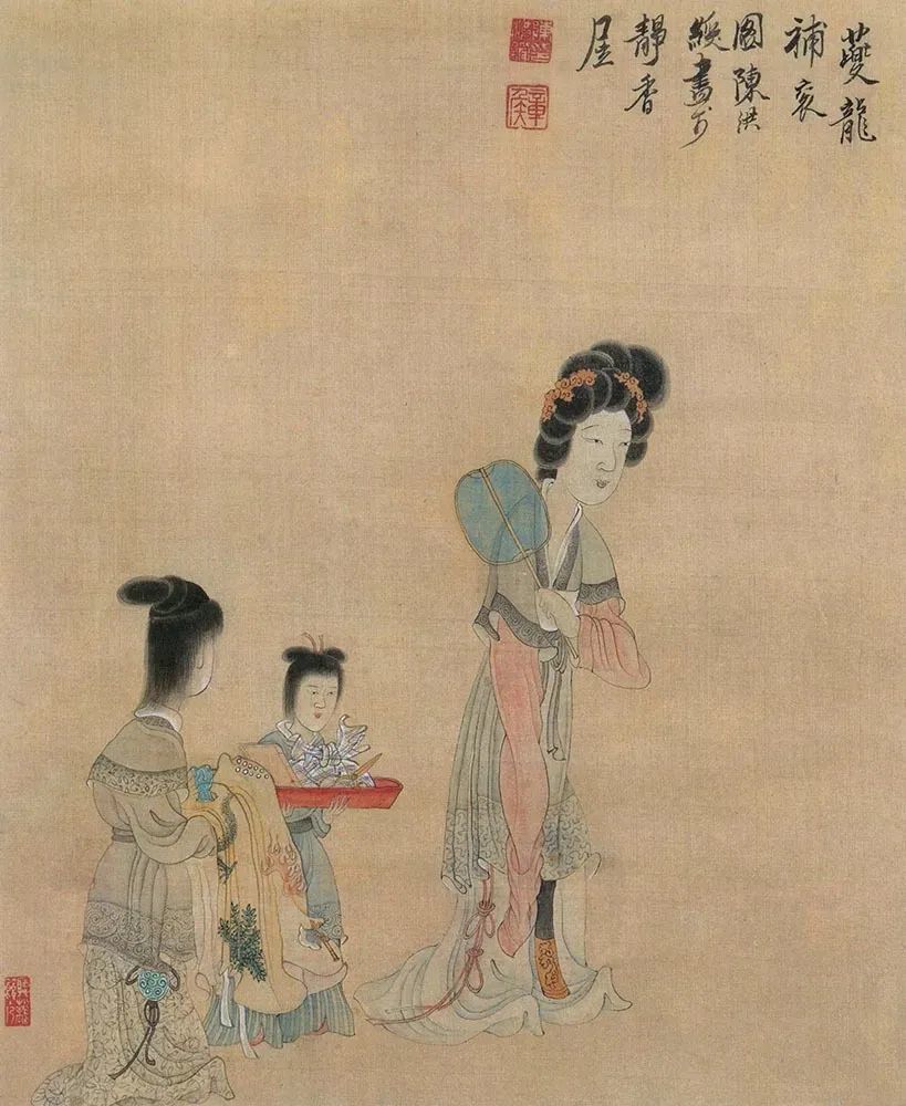 一代宗师—陈洪绶仕女画作