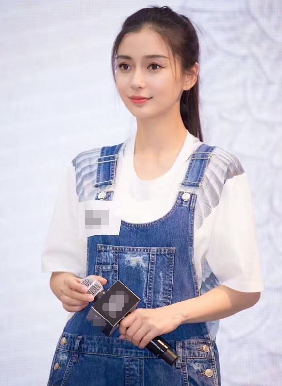 杨颖高马尾,杨幂高马尾,热巴高马尾,看到赵丽颖:女团门面担当