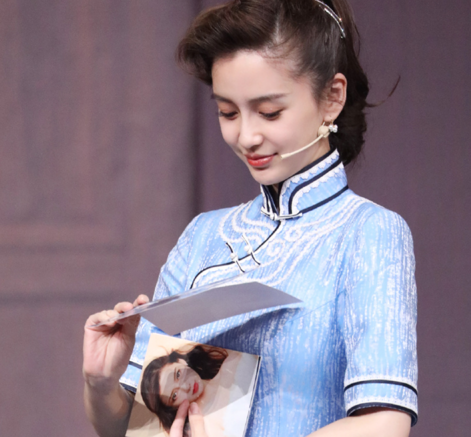 31岁杨颖穿旗袍上《王牌》,有谁注意她的肚子,真实状态一目了然