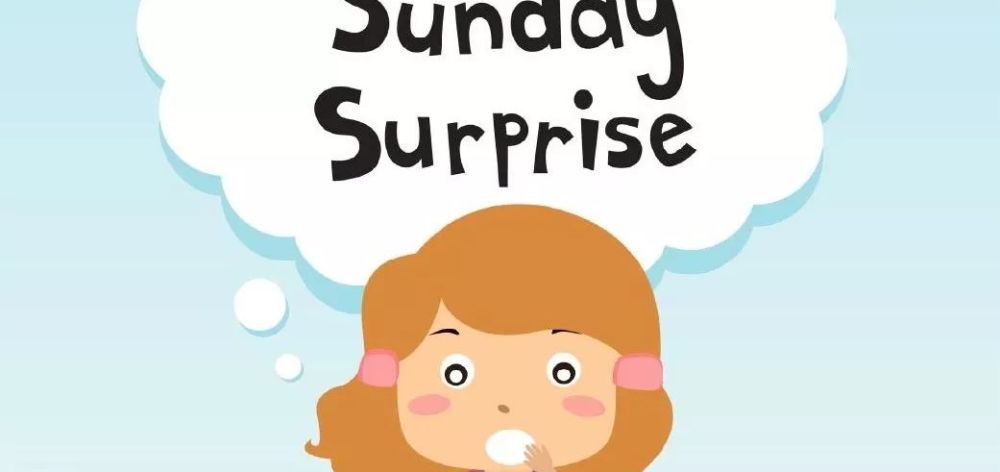 英文绘本是《sunday surprise》,星期天到了,小女孩收到了什么惊喜呢?