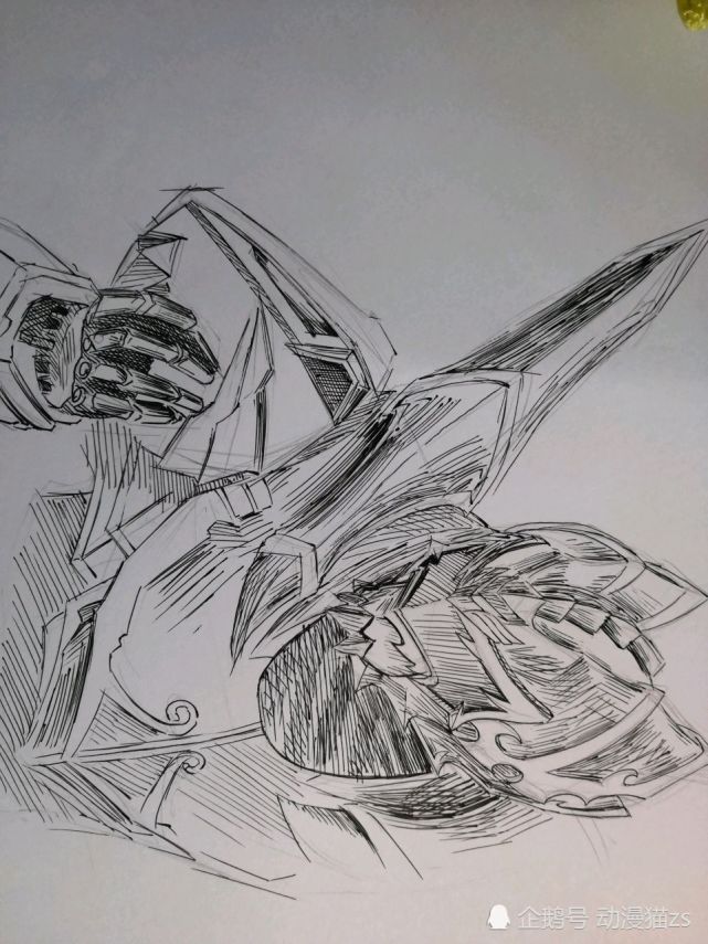 中性笔帝皇侠绘画