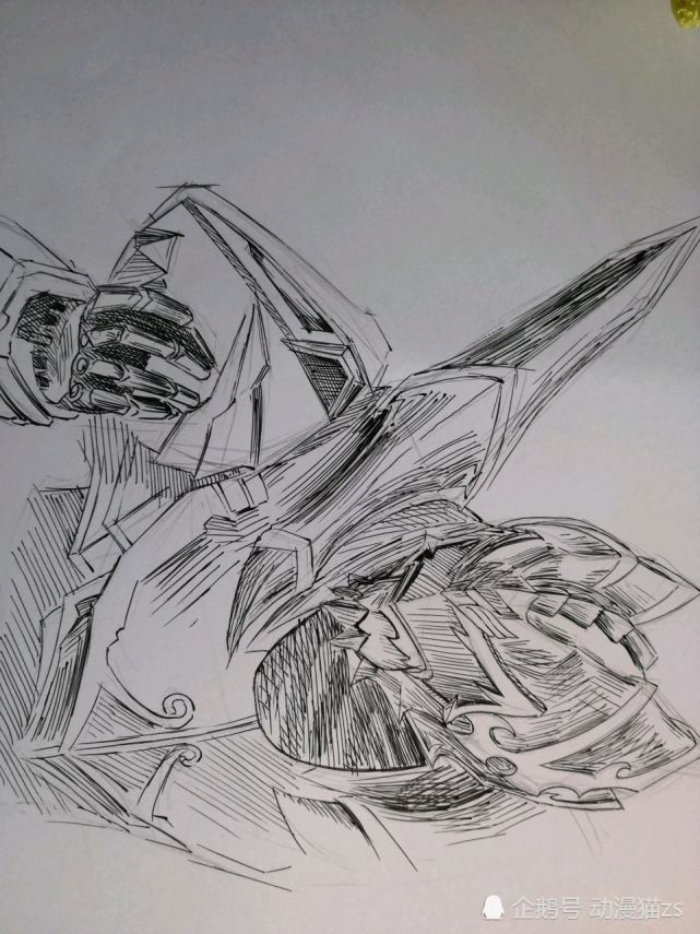 中性笔帝皇侠绘画