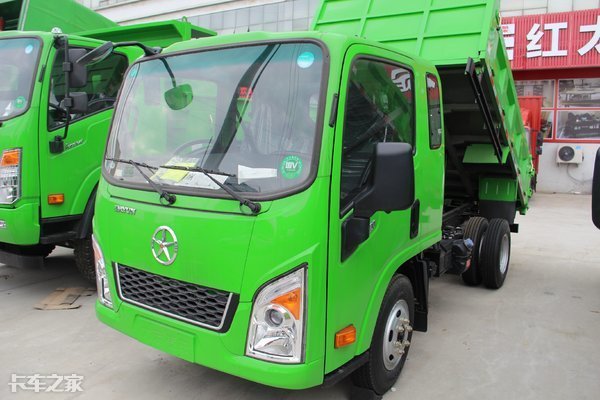 走窄路,进地下室完全没问题,大运新奥普力蓝牌自卸车