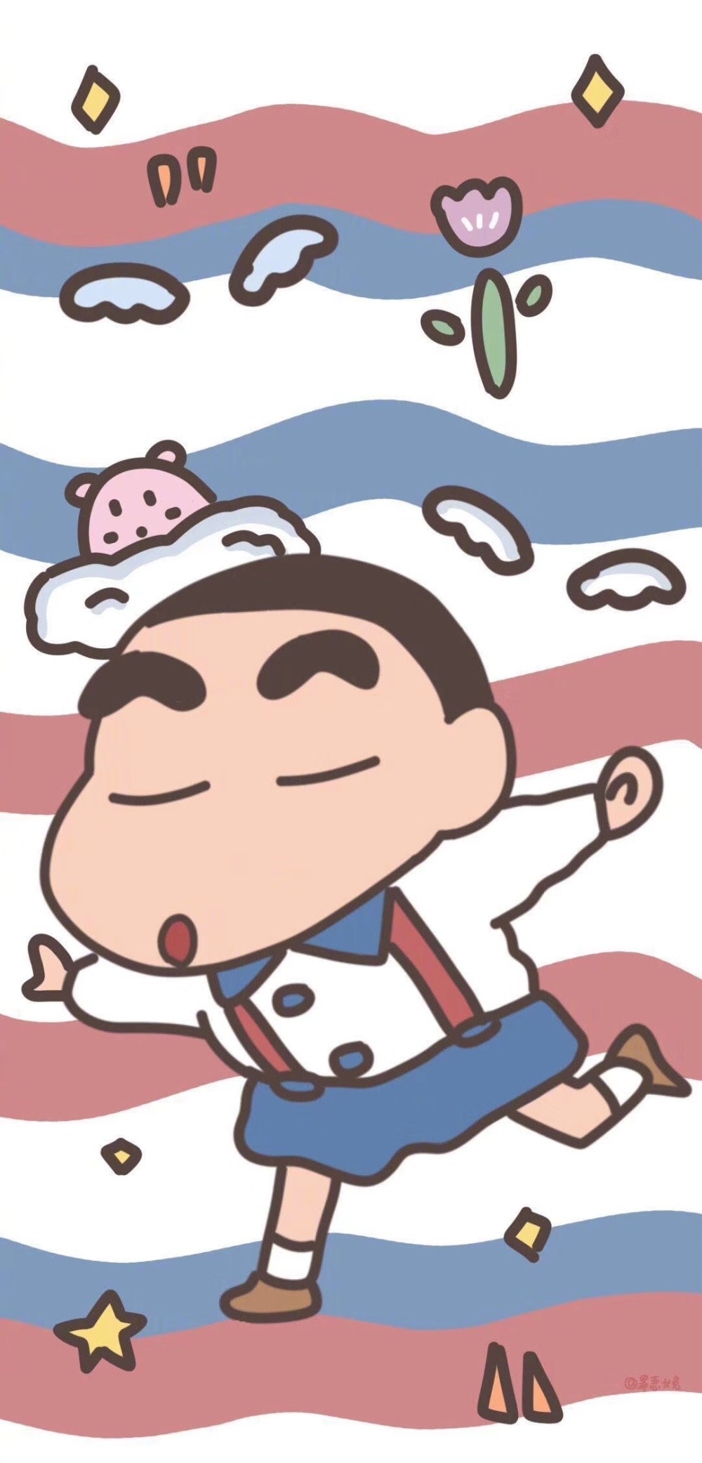 蜡笔小新壁纸表情包小合集:一定会有好事发生的