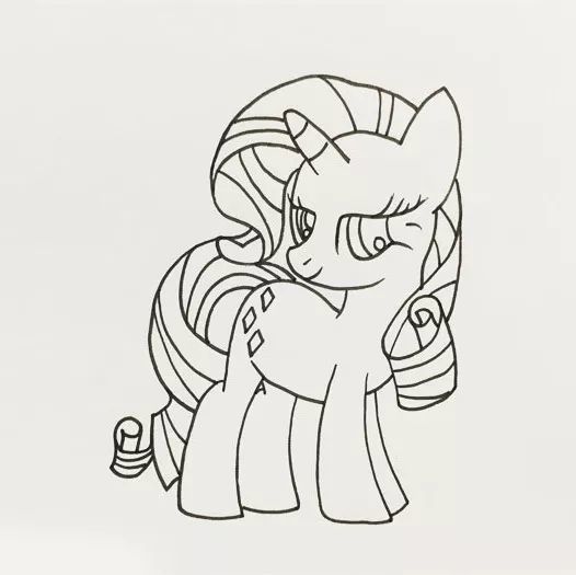 小马宝莉动漫简笔画