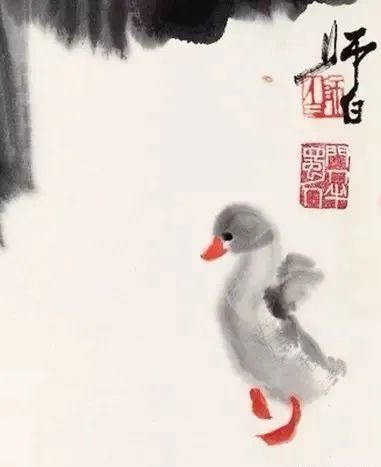 娄师白 小鸭(局部) 《画鸭》 元 揭傒斯 春草细还生,春雏养渐成.