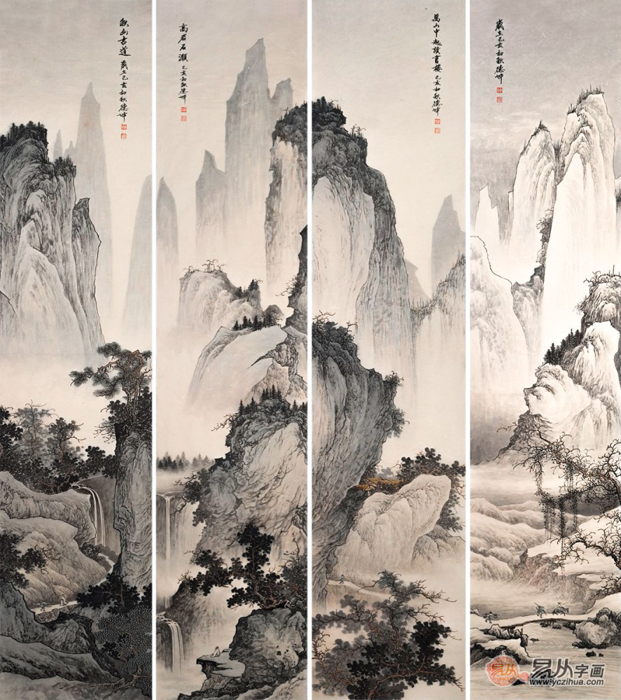 浓浓古典意,满满中国风,精品仿古山水画赏析