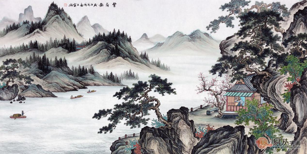 浓浓古典意,满满中国风,精品仿古山水画赏析