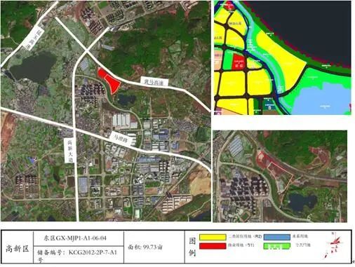 马金铺地块位于昆明高新技术产业东区,地块面积66486.83㎡(约99.