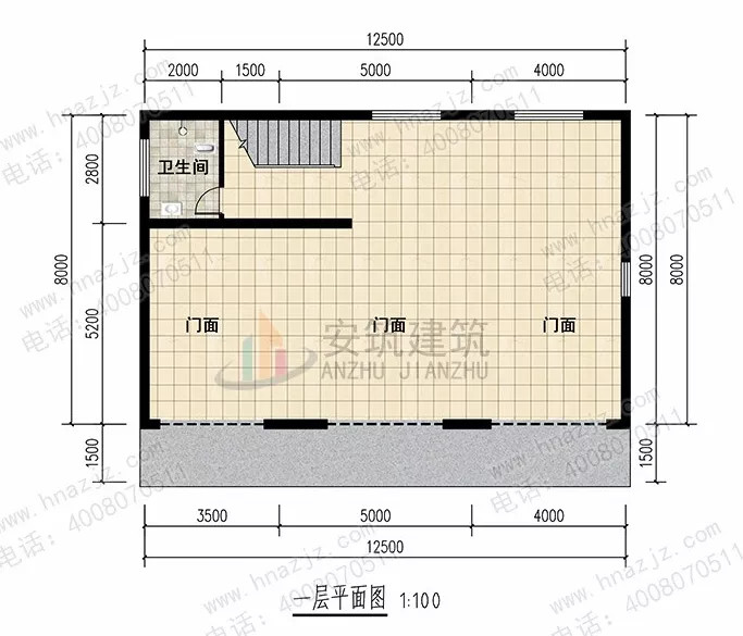 二三层作起居,再加上多开间设计,不管是自住还是作为出租屋都很不错