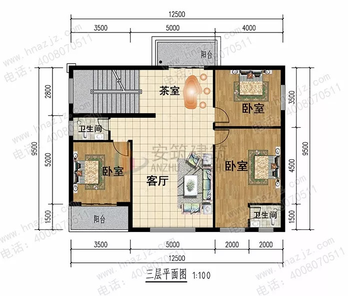 137平带门面四层自建房,别墅带商铺也能建的好看