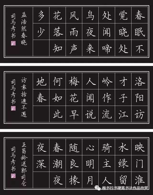 硬笔书法家楷书行书作品欣赏漂亮钢笔字