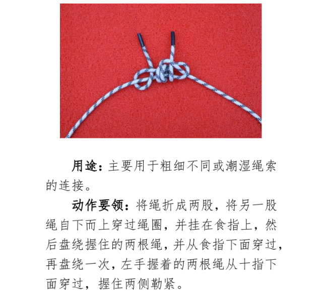 24个救援绳结打法,用途及动作要领