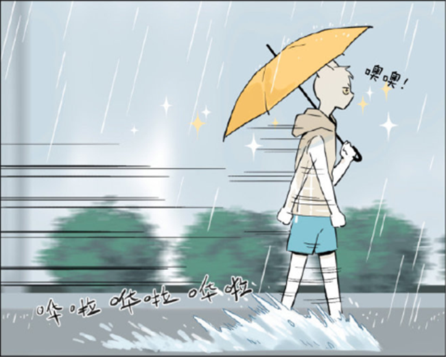 暖心漫画:被雨淋湿的猫少爷得到哈士奇的细心照料,哈士奇果然爱心满满