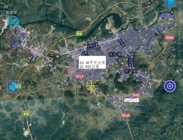 张花高速,209/319国道在此交会,在建的湘西机场位于花垣老天坪村,规划