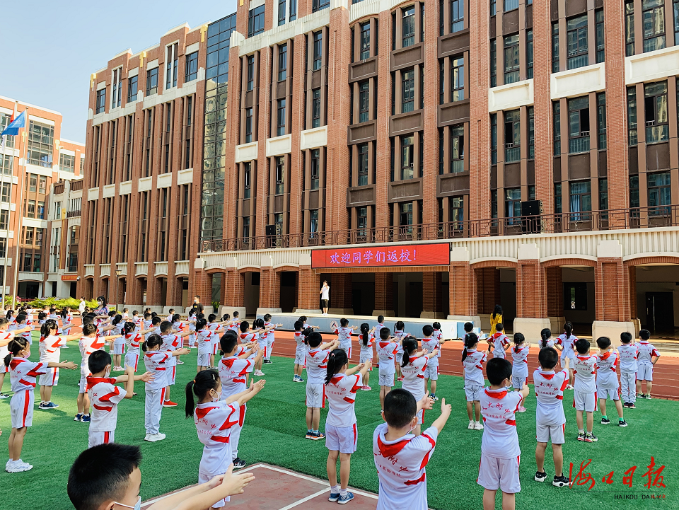 中国人民大学附属中学海口实验学校.海口日报记者 王灵灵  摄