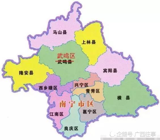 今天的南宁市地图