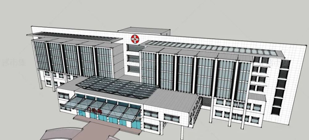 超精致医院su模型,一套就能搞定甲方