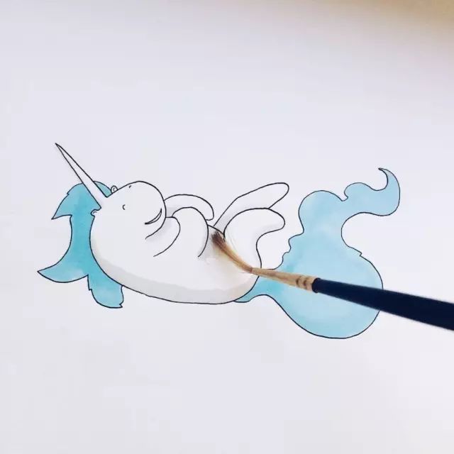 每天学一幅简笔画-治愈系简笔画!看着他,再糟糕的心情