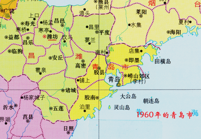 1983年10月,潍坊地区(昌潍地区改称)的平度县,烟台地区的莱西县划归