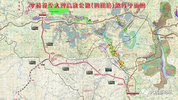 攀西经济区7条在建高速详细路线