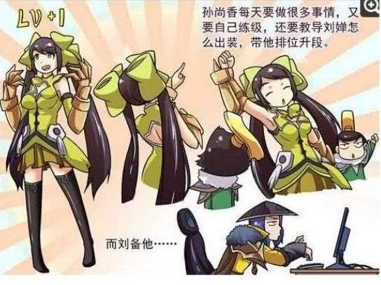 搞笑:孙尚香当爹又当妈照顾刘禅,刘备却只顾玩电脑?