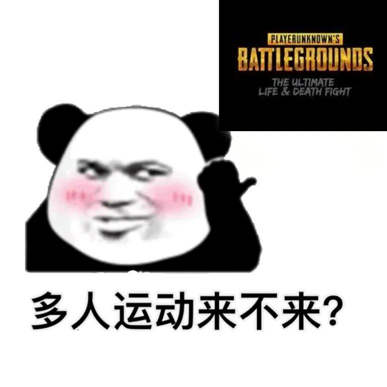 吃鸡多人运动来不来(熊猫头表情包)