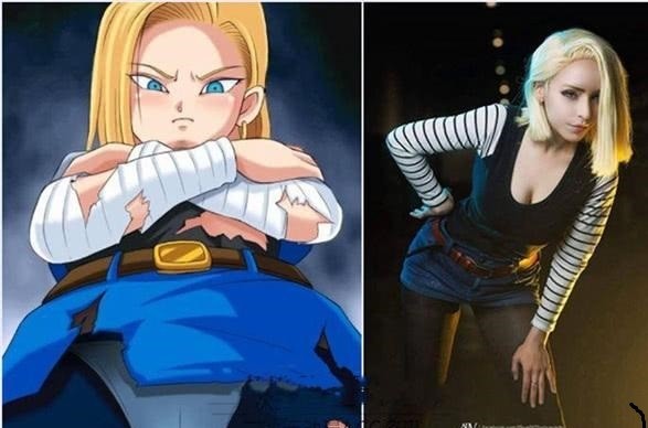 七龙珠:最强cosplay,人物神还原,18号甚至超越原型!