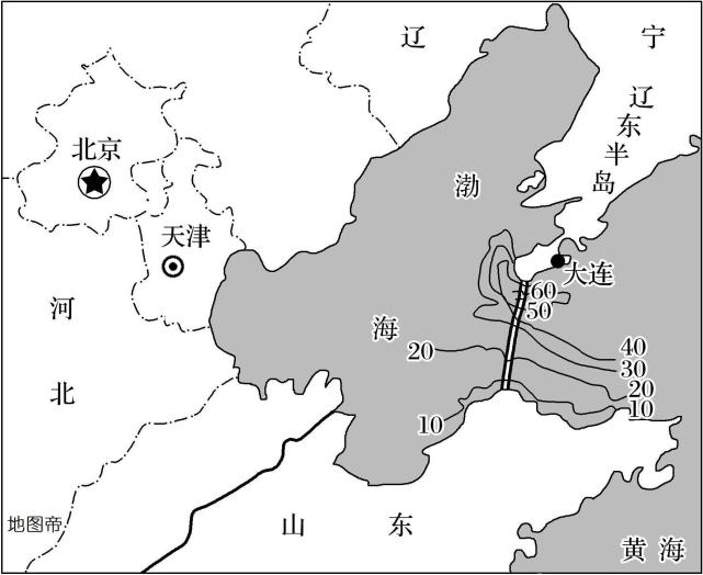 图-辽东半岛,山东半岛地图