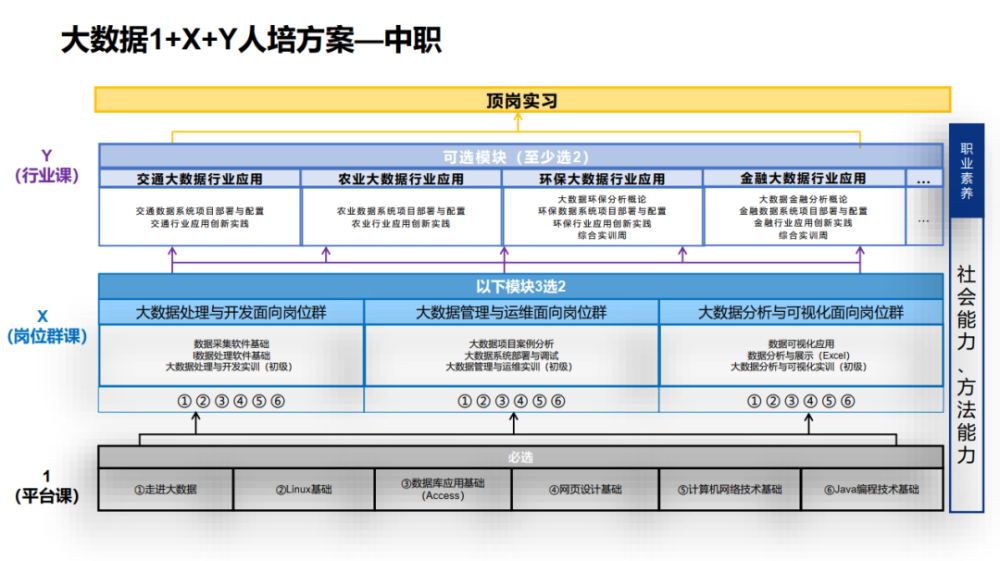 人培发布:大数据1 x y中职,高职和本科人才培养方案