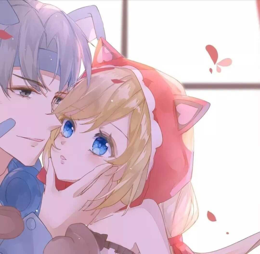 甜甜的动漫情侣头像:时间会把陪伴,熬成最美的情话!