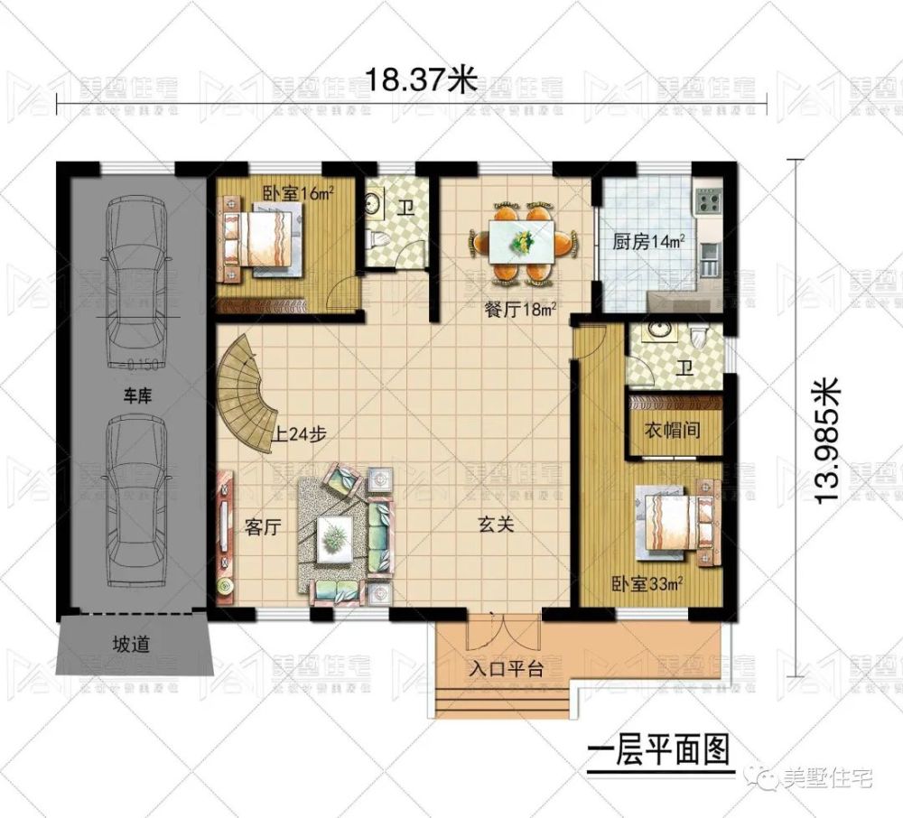 别墅怎么能不带车库?建房首选这7栋,有车有房更有面子