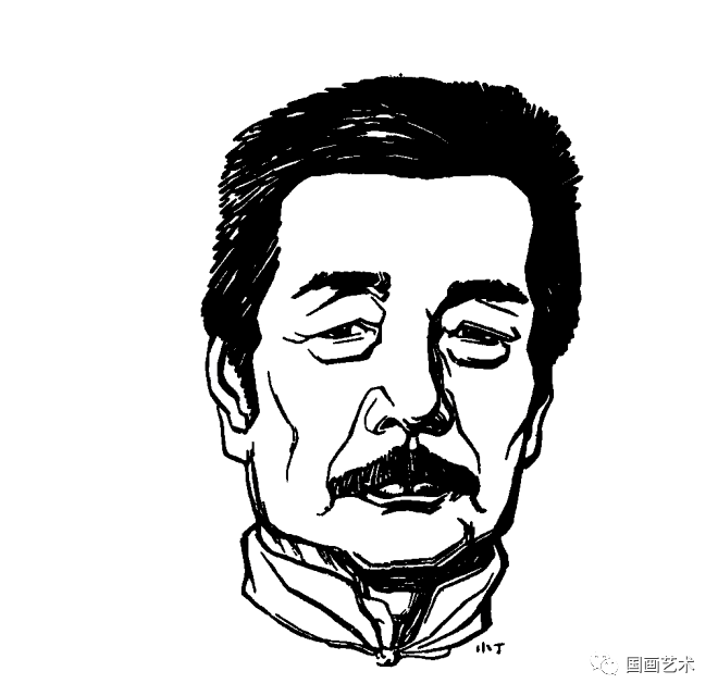 丁聪画名人肖像:寥寥数笔现神韵