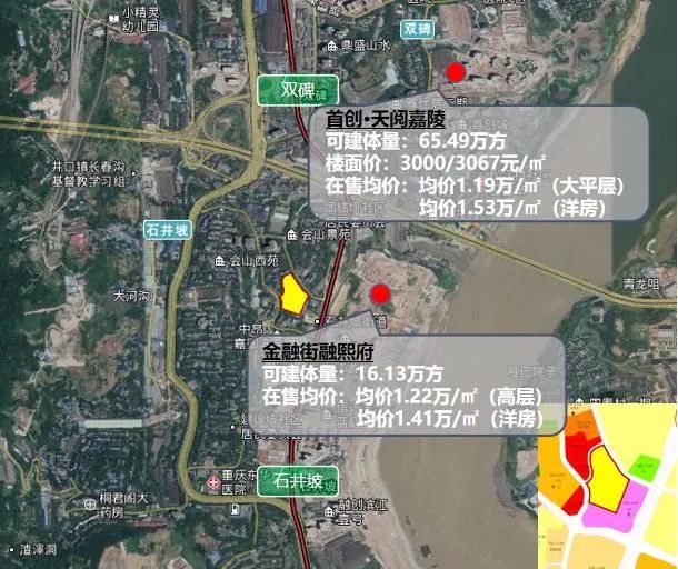 20042号地块: 二类居住用地,位于沙坪坝区双碑井口板块,占地 23亩