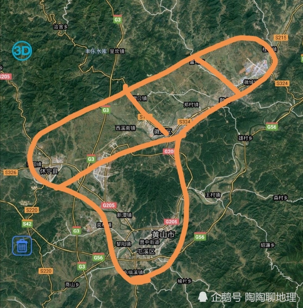 黄山市3区4县,新建高速,收费站,快速公路,交通规划设想方案