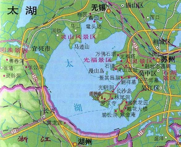 两大城市的"太湖之争",太湖的究竟"归属"于谁?