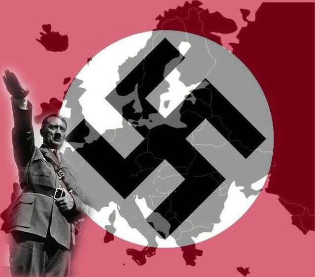 希特勒和纳粹旗帜