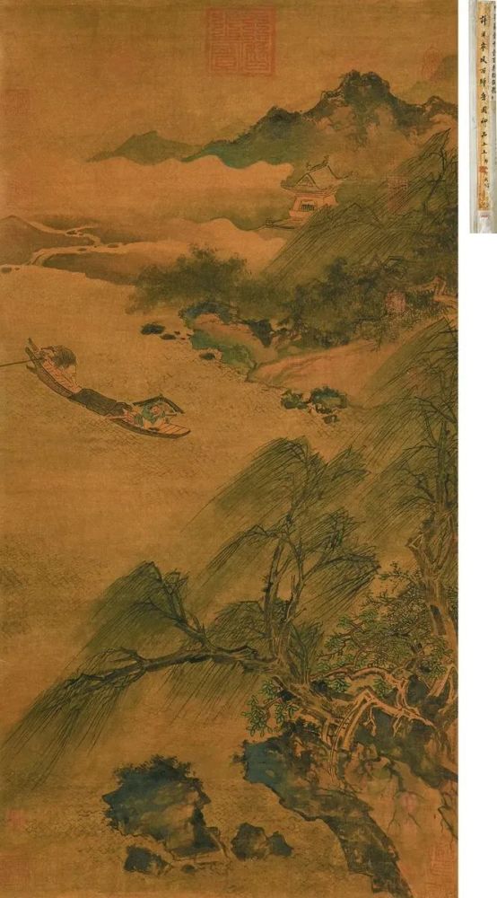 许道宁 风雨归舟图
