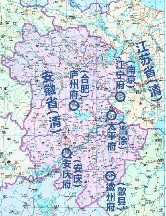 安庆府和太平府(当涂)因此成为了乾隆年间安徽省会的两