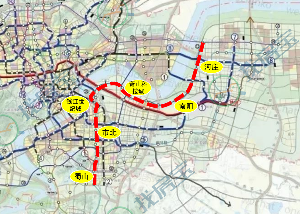 16条地铁齐发杭州地铁四期规划这些区域将受益