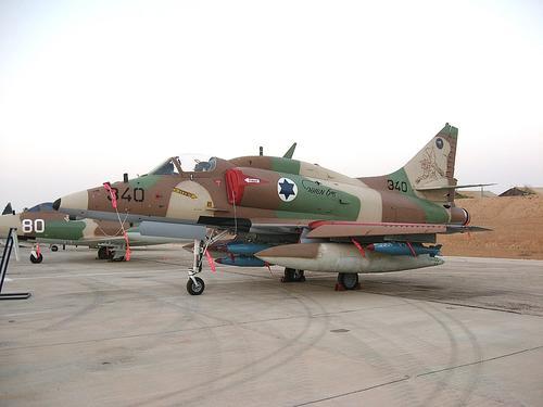 图为以色列装备的天鹰攻击机,它在中东战争中大放异彩