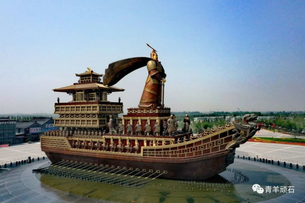 西安市昆明池航拍图