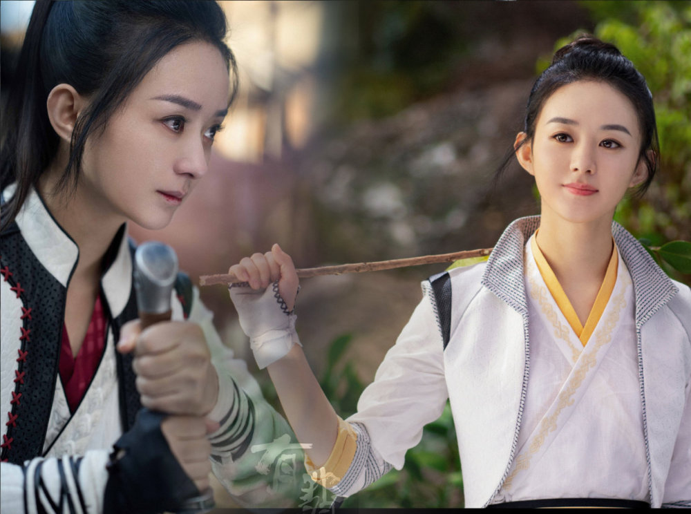 赵丽颖晒周翡背影照:阿翡,愿你在冷铁卷刃前,得以窥见