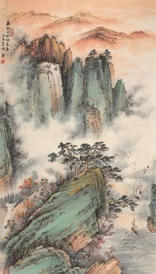 国画名家:这清清淡淡的山水,太养眼了,让你看一眼就爱