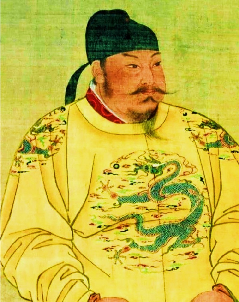 唐太宗李世民画像.
