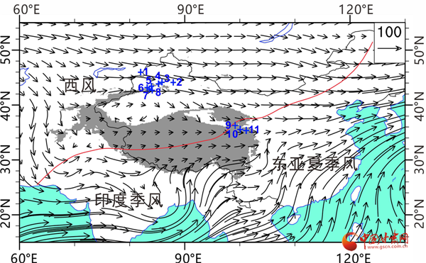 西风区中亚天山及东亚季风边缘区青藏高原东北部黄土气候记录研究点