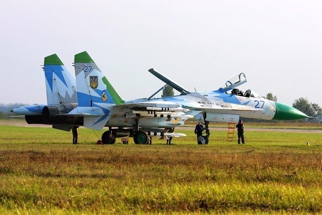 乌克兰空军的苏-27战斗机已经严重老化.