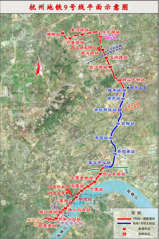 同时按照杭州都市圈城际铁路规划,杭州至桐乡的城际铁路将在地铁9号