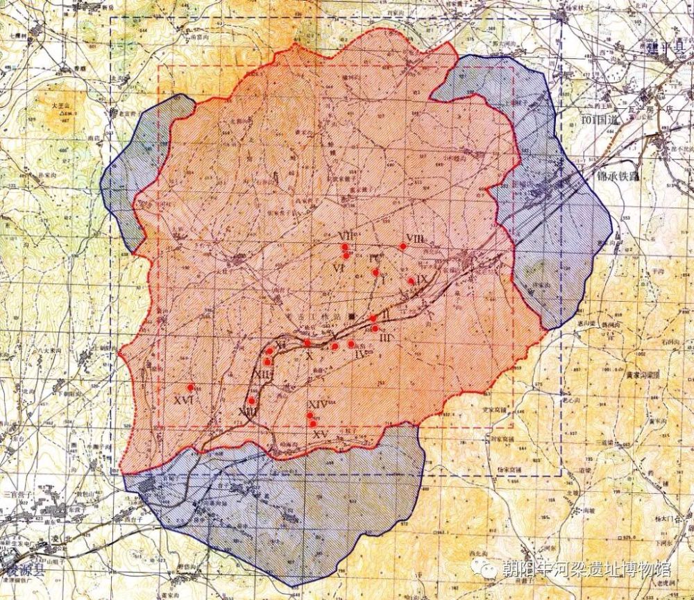 牛河梁遗址区(保护范围 控制地带)82.46平方公里